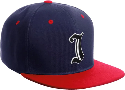 Miniatura 384 de Daxton Gorra clásica con visera de billete plano con letras del alfabeto inglés antiguo de la A a la Z