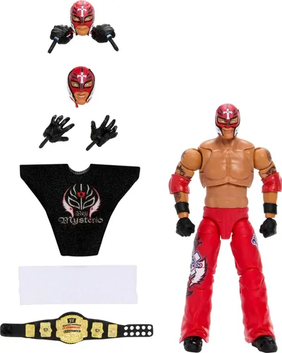 Miniatura 7 de Mattel WWE Ultimate Edition Fan Takeover Figura de Acción, Set Coleccionable de Seth Rollins con Accesorios Intercambiables como Cabezas Adicionales