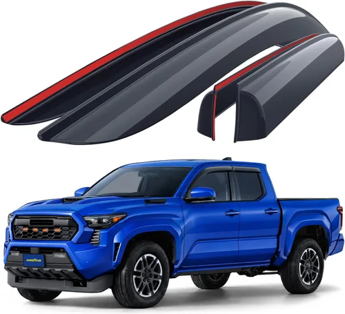 Miniatura 13 de Goodyear Deflectores de ventana inastillables para Toyota RAV4 2013-2018, protectores de lluvia con cinta, viseras de ventana, visera deflector
