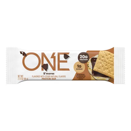 Miniatura 6 de ONE Barras de proteínas, Smores, sin gluten, con 0.71 onzas de proteína y 0.04 onzas de azúcar, grapas de despensa, 2.12 onzas (12 unidades)