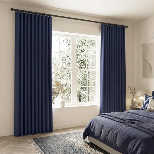 Miniatura 26 de SHINELAND Cortinas opacas cortas para ventanas de dormitorio, cortinas de baño, 45 pulgadas de largo