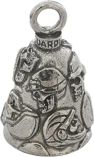 Miniatura 35 de Guardian Bell Good Luck Bell w/Keyring & Black Velvet Bag Motorcycle Bell Lead-Free Pewter Made in USA Phoenix Biker