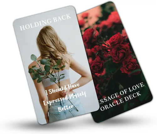 Miniatura 4 de DPEHAKMK Mensajes de Amor Cartas del Oráculo, Cartas del Oráculo para Principiantes, Incluye Mensajes de Amor, Romance, Llama Gemela, Alma Gemela