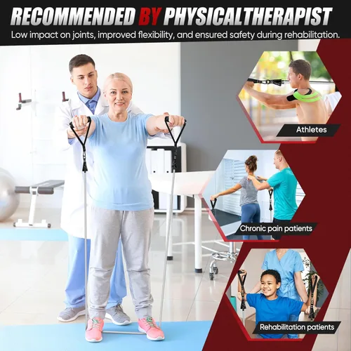 Miniatura 5 de HPYGN Bandas de resistencia, bandas de ejercicio para entrenamiento, bandas de entrenamiento para hombres, banda de fitness con asa, anclaje