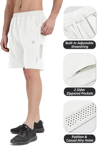 Miniatura 4 de HIFEOS Pantalones cortos deportivos para hombre, pantalones cortos de entrenamiento para correr, tenis, gimnasio, 5, 7, 9 pulgadas, cómodos