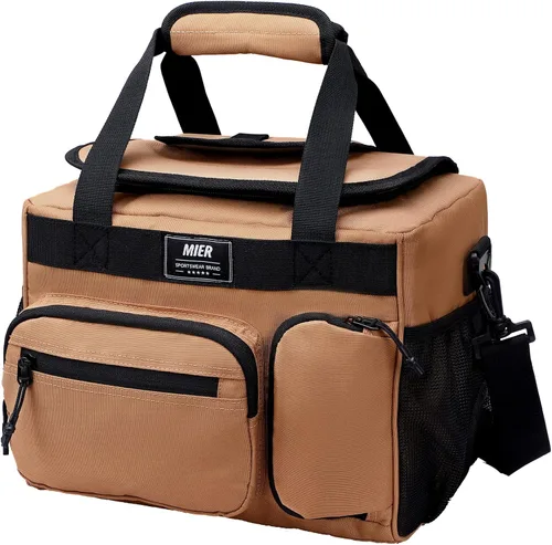 Miniatura 19 de MIER Bolsa enfriadora suave extra grande de 30 litros con abridor de botellas para camping, playa, barbacoa, comestibles, golf, a prueba de fugas