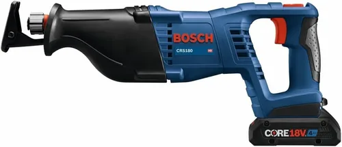 Miniatura 8 de BOSCH CRS180-B15 Kit de sierra recíproca con mango en D de 18 V, 1-1/8 pulgadas, con (1) batería de alimentación avanzada CORE18V 4 Ah