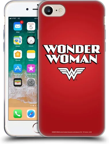 Miniatura 149 de Head Case Designs Funda de gel suave con licencia oficial de Wonder Woman DC Comics Classic Logos compatible con Apple iPhone 7 Plus/iPhone 8 Plus