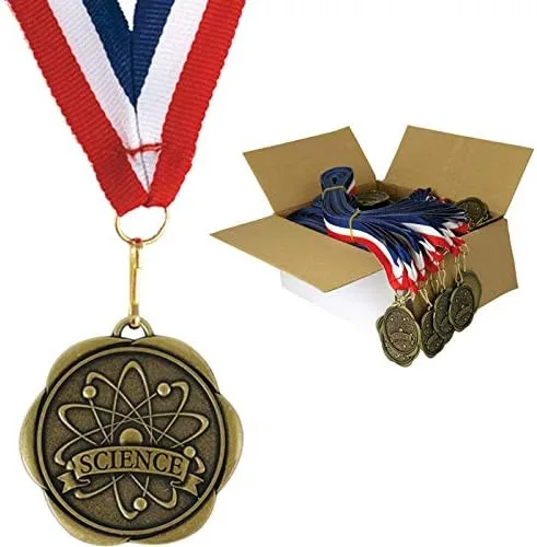 Juego de 100 medallas de premio con cintas para el cuello
