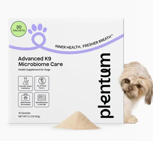 Suplemento en polvo diario de prebióticos + postbióticos para perros, soporte 12 en 1 para intestino, articulaciones, alergia, inmunidad, calma y