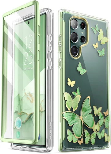i-Blason Cosmo Series - Funda protectora delgada y elegante para Samsung Galaxy S22 Ultra 5G (versión 2022), con protector de pantalla integrado