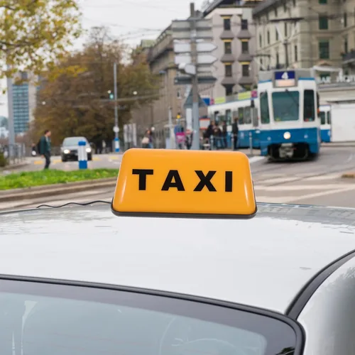 Miniatura 9 de Uonlytech Señal iluminada del techo del taxi de la luz del taxi de la cabina llevó la luz del taxi de la base