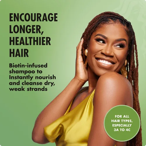 Miniatura 5 de Mielle Organics - Champú fortalecedor de romero y menta con biotina - Champú hidratante para cabello de mujeres y hombres para limpiar suavemente