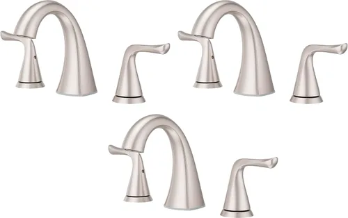 Miniatura 19 de Pfister Willa LF042MALBG - Grifo para lavabo de baño, control único, 1 mango, orificio único, certificado NSF, acabado dorado cepillado, LF042MALBG