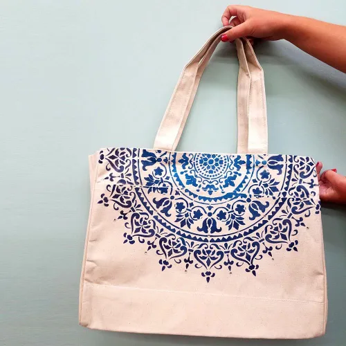 Miniatura 5 de Plantilla de mandala prosperidad reutilizable para paredes; puedes hacerlo tú mismo; decoración moderna para pared fácil y divertida