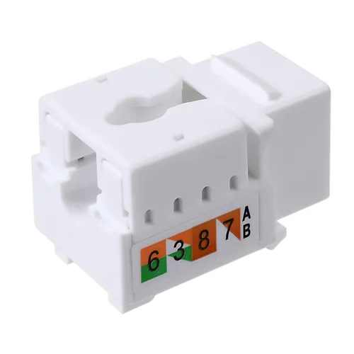 Miniatura 8 de TENINYU Paquete de 10 conectores RJ45 Keystone Jack 568A/568B, adaptador Keystone compatible con conector Cat 6/5e/5, conector Keystone Cat6