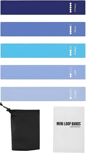 Miniatura 2 de Bandas de resistencia de colores para ejercitarse, lazo de resistencia elástico para fitness en casa, bandas flexibles para yoga, pilates