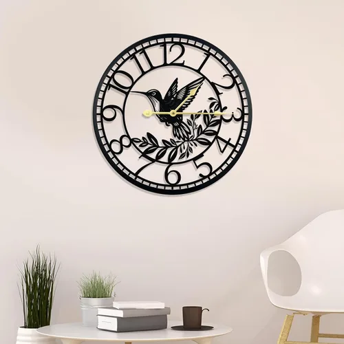Miniatura 11 de Reloj de pared grande – Reloj de pared para decoración de sala de estar, silencioso y sin tictac, adecuado para decoración de pared, decoración