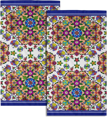 Miniatura 14 de Toalla de mano de baño de ancla, 2 piezas, toallas de mano absorbentes náuticas a rayas blancas, anclajes marinos, toalla facial suave