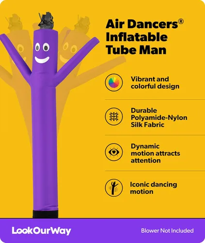 Miniatura 2 de LookOurWay Air Dancers Wacky Waving - Accesorio inflable de tubo para hombre, 7 pies de alto, publicidad de bailarín de aire que saluda, tipo tubo