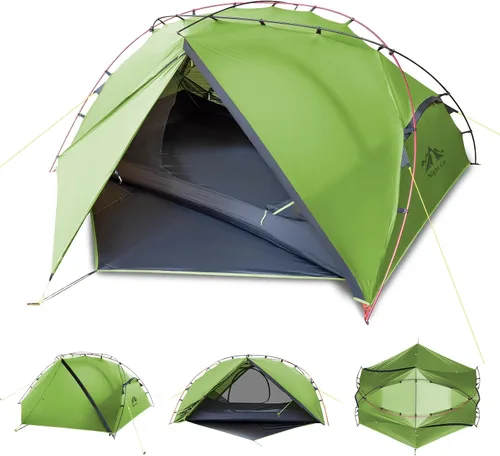Night Cat Tienda de campaña ultraligera para mochileros: Tienda de campaña impermeable ligera para dos personas para senderismo al aire libre