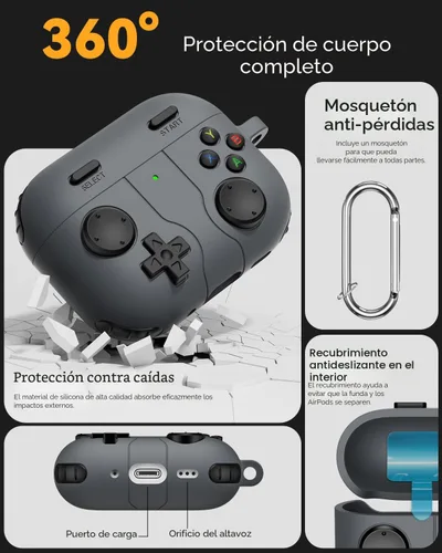 Miniatura 3 de Funda de juego para AirPods Pro 3 Cover (2025), clásica genial divertida funda protectora de silicona a prueba de golpes para AirPods Pro 3 con kit