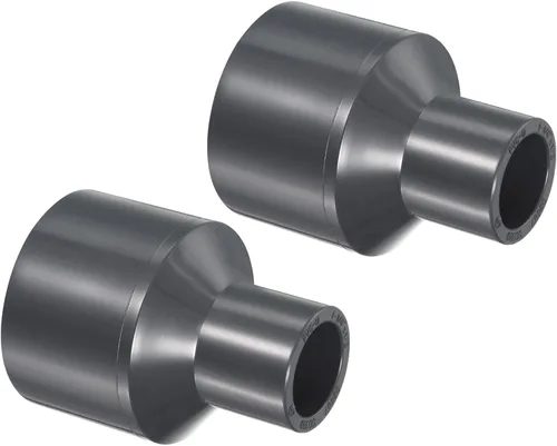 Miniatura 12 de PATIKIL UPVC Reductor de tubería de montaje de 1-1/2 "x 1" Socket Schedule 80, conector adaptador de acoplamiento recto, gris