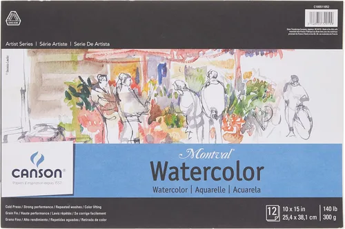 Miniatura 3 de Canson Artist Series - Papel de acuarela, bloc con espiral de alambre, 5.5 x 8.5 pulgadas, 20 hojas (140lb/300g) - Papel de artista para adultos