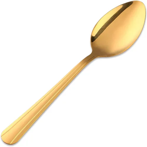 Miniatura 10 de MINGYU Juego de 12 cucharas de acero inoxidable, elegantes cucharas de sopa azules, cucharas de mesa de 7 pulgadas, cucharas de titanio