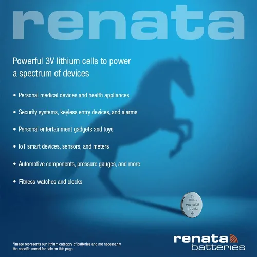 Miniatura 5 de Renata CR1632 Baterías - Batería de litio de 3 V 1632 (10 unidades)