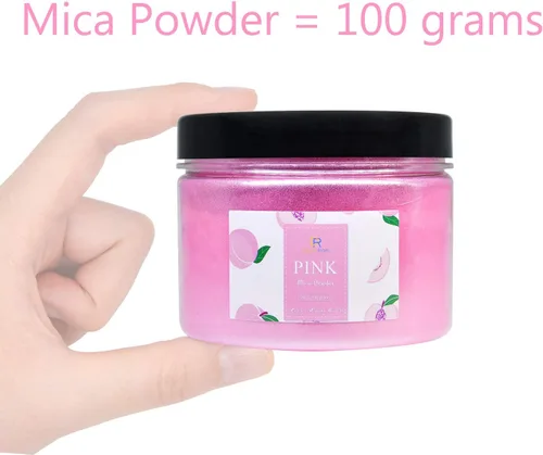 Miniatura 6 de Pigmento de color de resina epoxi – Enorme polvo de mica metálica de 3.5 onzas para pasatiempos de adultos, resina epoxi, manualidades, tinte de Rosa