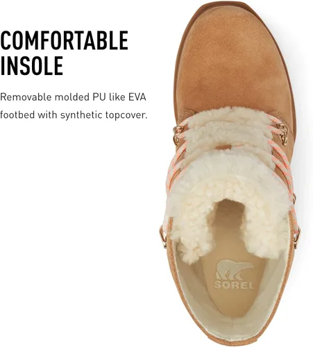 Miniatura 5 de SOREL Joan of Arctic Wedge III - Botas de cuña de gamuza impermeables para mujer