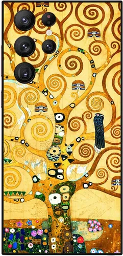 Miniatura 38 de Berkin Arts Funda compatible con Samsung Galaxy S22 Ultra, funda de silicona Art Nouveau Floral Flower (Clematis by Alphonse Mucha)