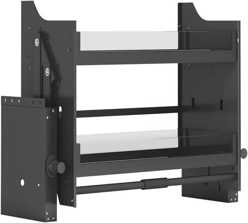 Estante de almacenamiento superior para armario de cocina, estante desplegable para especias (gabinete de 24 pulgadas)
