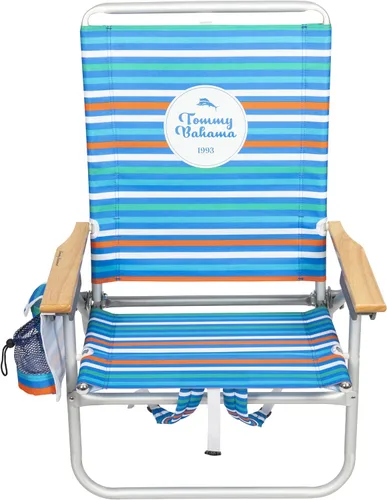 Miniatura 3 de Tommy Bahama 4-Position Extended seat Height Easy in-Easy Out Folding Backpack Beach Chair