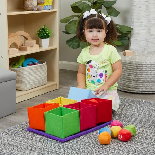 Miniatura 2 de ABC - Bolas clasificadoras con cajas, 26 bolas de felpa y 6 cajas blandas