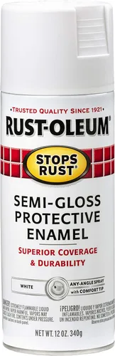 Miniatura 7 de Rust-Oleum - Pintura en aerosol antióxido Stops Rust, 12 onzas líquidas por bote, color negro brillante, modelo 7779830-2PK, paquete de 2