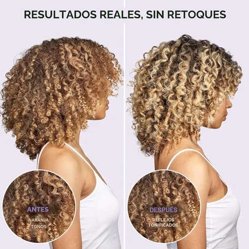 Miniatura 8 de L'Oreal Paris EverPure, Acondicionador Morado Tonificante Anti-Cobrizos Sin Sulfato para Cabello Rubio, Decolorado, Plateado o con Mechas Marrones