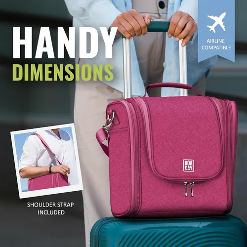Miniatura 5 de Bolsa de aseo colgante extra grande de viaje BOACAY para mujeres y hombres, bolsa de maquillaje