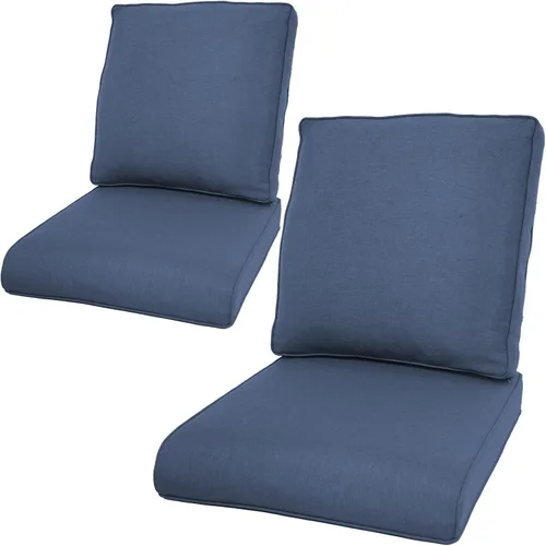 Miniatura 144 de Rilyson Cojines de patio para muebles de exterior, 22 x 24 pulgadas, respaldo alto y asiento profundo, cojín de exterior para sillas de patio, sofá