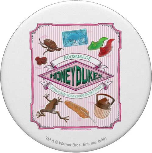 Miniatura 3 de Harry Potter Honeydukes Hogsmeade etiqueta PopSockets agarre y soporte para teléfonos y tabletas, Negro