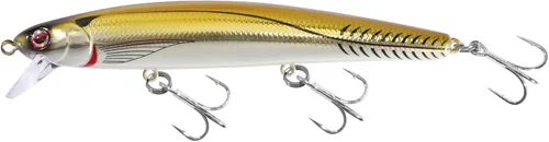 Miniatura 31 de LITTMA Señuelos de pesca de surf de California Señuelos de pesca de agua salada Jerkbait Crankbait Surf Minnow 110 - Sardina metálica Super Glow