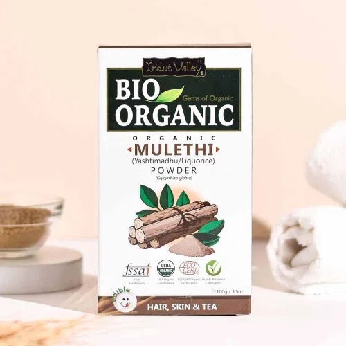 Miniatura 7 de INDUS VALLEY Polvo de raíz de regaliz 100% orgánico, polvo de mulethi puro natural Yashimadhu Regaliz Glycyrrhiza Glabra Cuidado del cabello