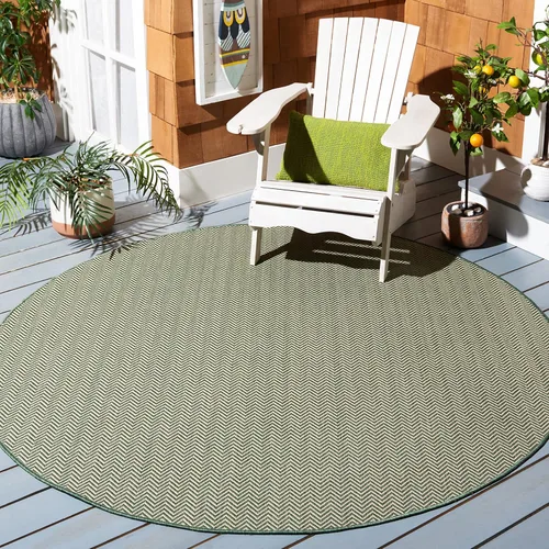 Miniatura 61 de SAFAVIEH Alfombra Lavable para Exteriores Colección Courtyard - Pasillo de 2'3" x 6'7", Azul Marino y Gris, No Desprende Pelusa y Fácil Limpieza