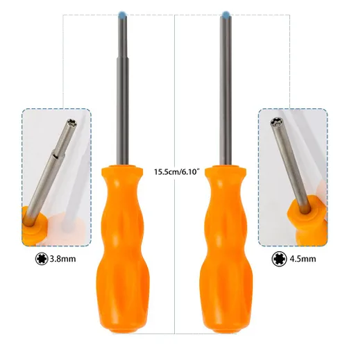 Miniatura 5 de Broca de herramienta de destornillador de seguridad de 0.150 in + 0.177 in Gamebit para N-GC N-ES N-64 S-NES Cartucho de juego