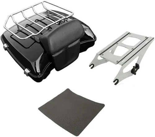 Miniatura 11 de TCMT Respaldo Trasero con Caja de Equipaje de Motocicleta de 14 cm para Harley Touring 2014-2025 CVO Road King Road Glide Street Glide Electra Glide