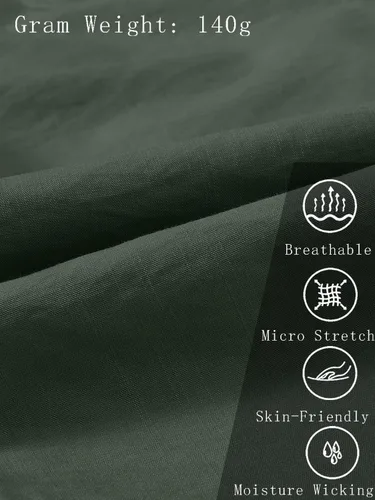 Miniatura 4 de MoFiz - Pantalones cargo, ligeros de senderismo para mujer, de secado rápido, informales, pantalones deportivos para viaje, con cintura elástica