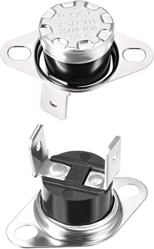 Miniatura 30 de uxcell KSD301 Termostato 104.0 °F/104°F 10A N.C Ajustar interruptor de temperatura de disco rápido para microondas, horno, cafetera 2 piezas
