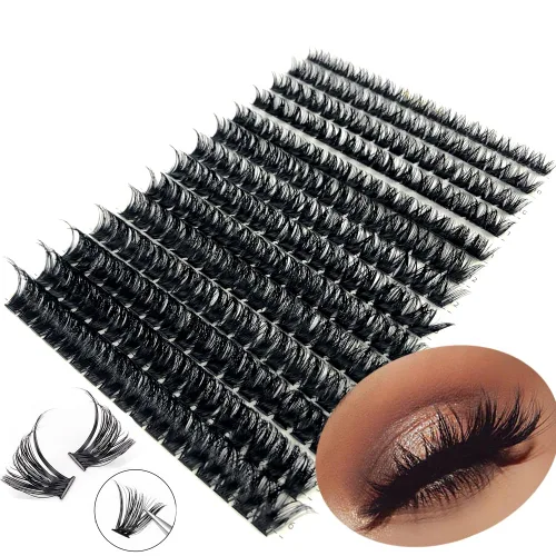30D/40D/50D/60D/80D Pestañas de visón 280 Paquetes Extensión de pestañas naturales 3D Rusia Volumen Individual Pestañas en racimo Maquillaje