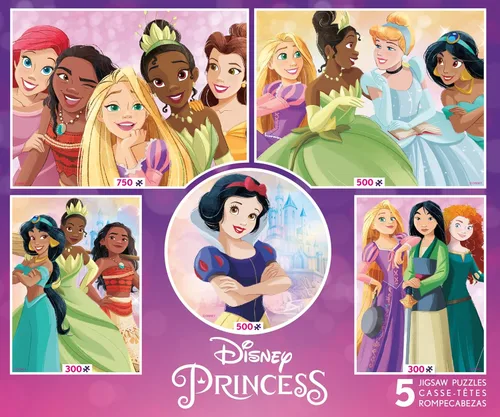 Miniatura 2 de Ceaco - Multipaquete 5 en 1 - Princesas Disney - (2) 300 piezas